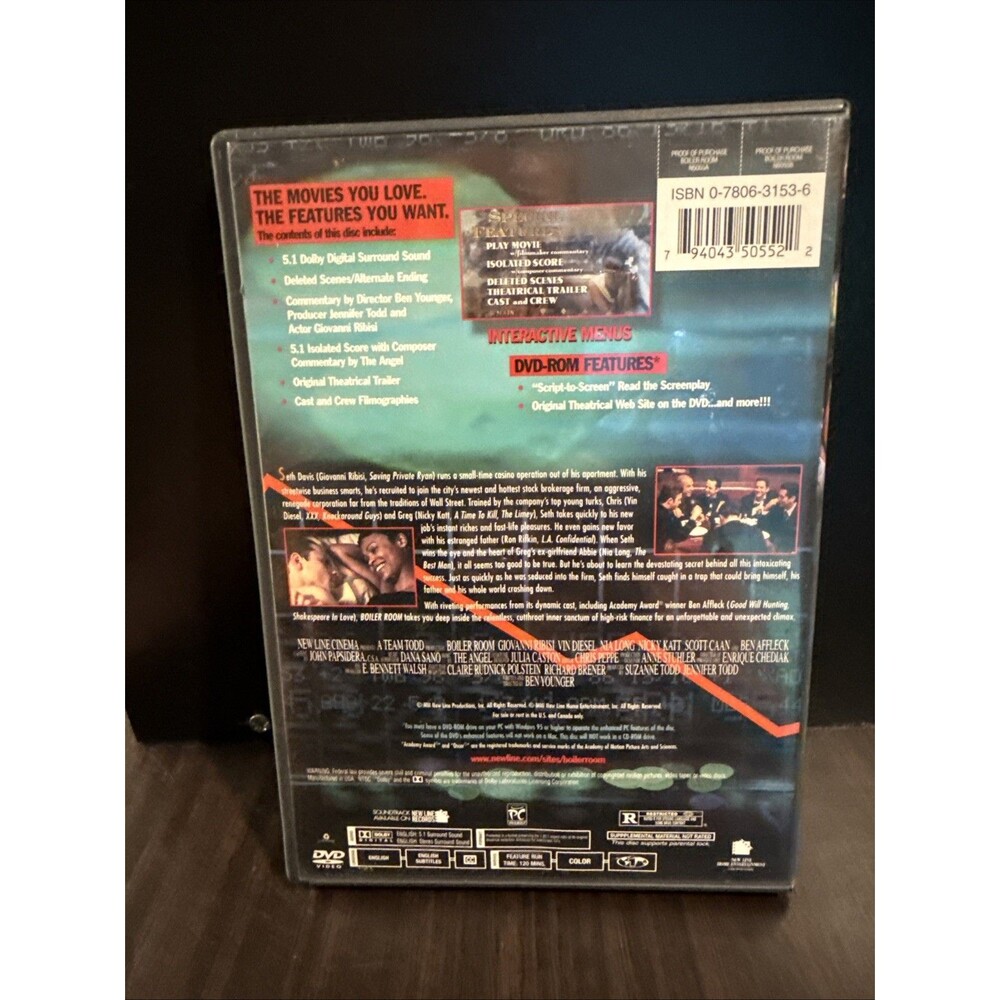 Boiler Room (DVD, 2000) - Picture 2 of 4